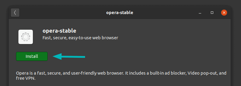 安裝Opera Ubuntu